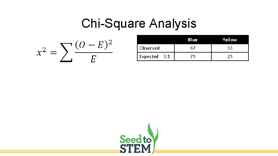 Corn Genetics and ChiSquare Analysis Middle School Observe