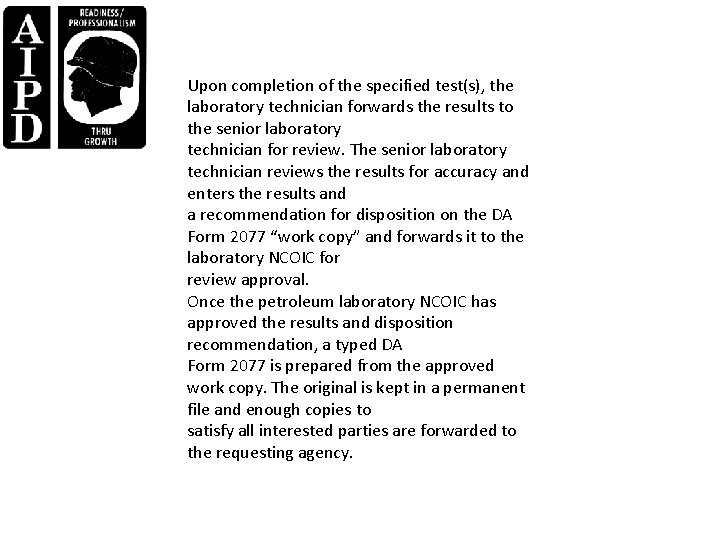 LESSON 1 IDENTIFY LABORATORY REFERENCES REVIEW DA FORM