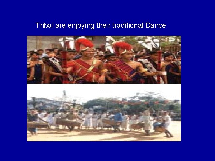 Tribal are enjoying their traditional Dance 