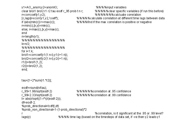 y 1=AO_anom; y 2=anom. IO; %%%%input variables clear brol 1 brol 2 r 1