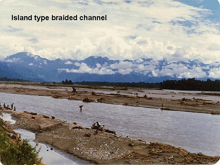 Island type braided channel 