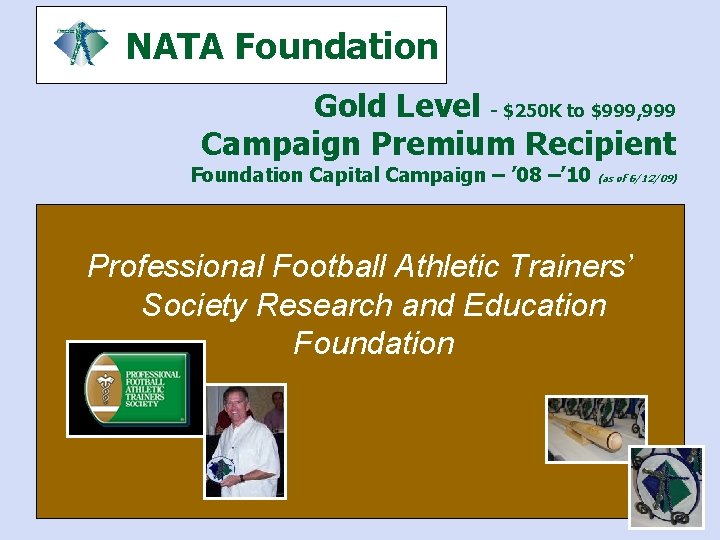 NATA Foundation Gold Level - $250 K to $999, 999 Campaign Premium Recipient Foundation