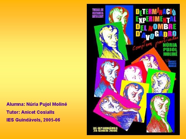 Alumna: Núria Pujol Moliné Tutor: Anicet Cosialls IES Guindàvols, 2005 -06 