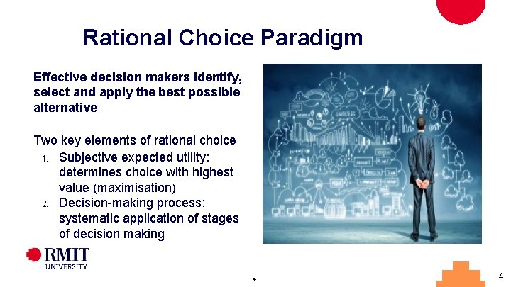 Rational Choice Paradigm Effective decision makers identify, select and apply the best possible alternative
