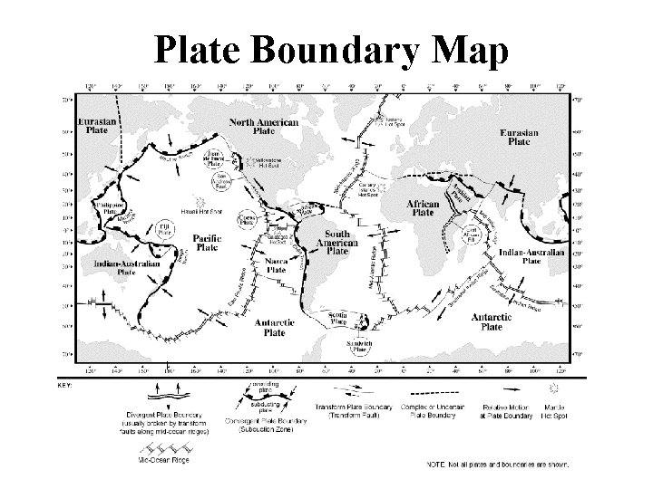 Plate Boundary Map 