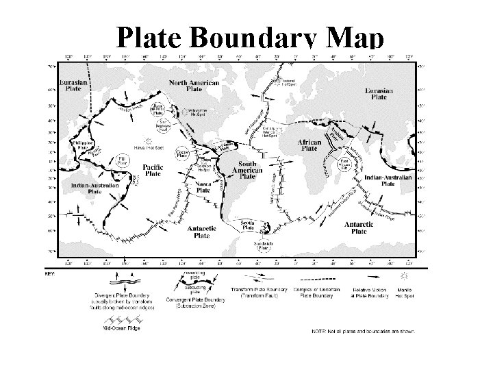 Plate Boundary Map 