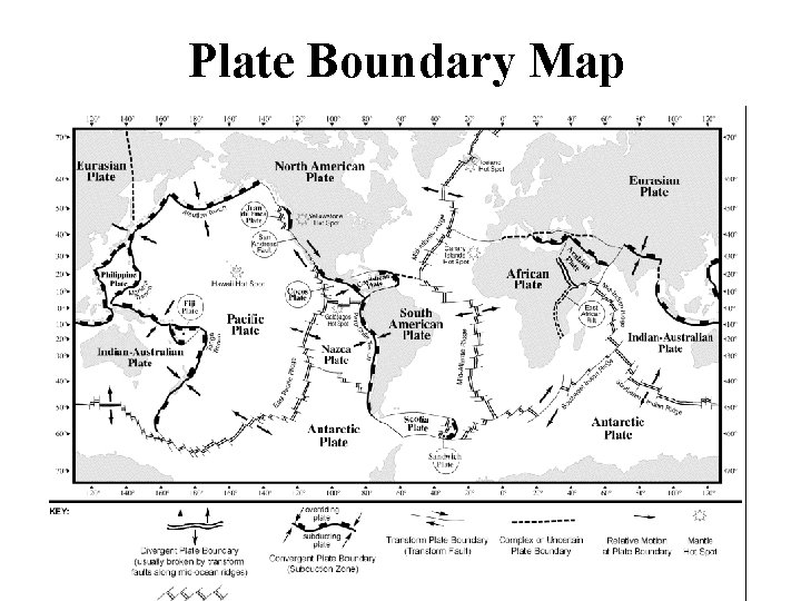 Plate Boundary Map 
