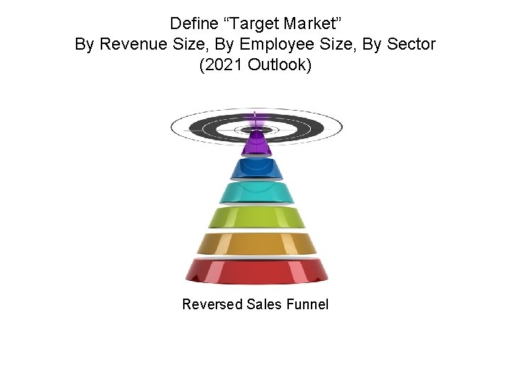 Define “Target Market” By Revenue Size, By Employee Size, By Sector (2021 Outlook) Reversed