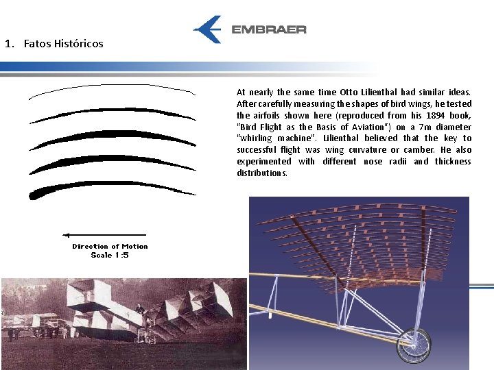 1. Fatos Históricos At nearly the same time Otto Lilienthal had similar ideas. After
