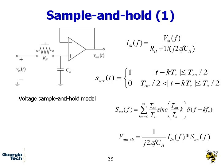 Sample-and-hold (1) Voltage sample-and-hold model 36 
