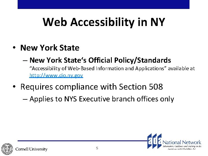 ADA Trainer Network Module 7 h Web Accessibility