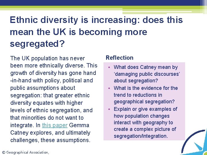 Ethnic diversity is increasing: does this mean the UK is becoming more segregated? The