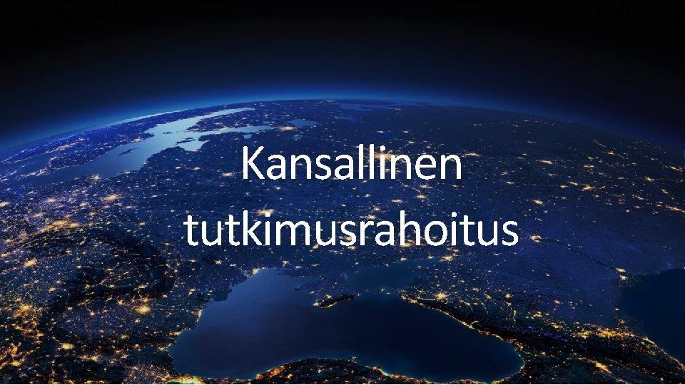 Kansallinen tutkimusrahoitus 