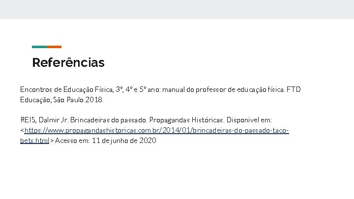 Referências Encontros de Educação Física, 3º, 4º e 5º ano: manual do professor de Referências Encontros de Educação Física, 3º, 4º e 5º ano: manual do professor de