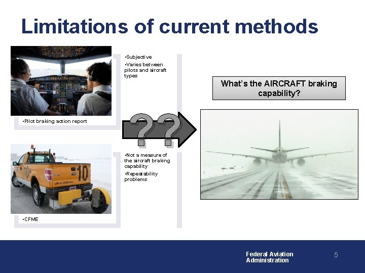 Limitations of current methods • Subjective • Varies between pilots and aircraft types What’s