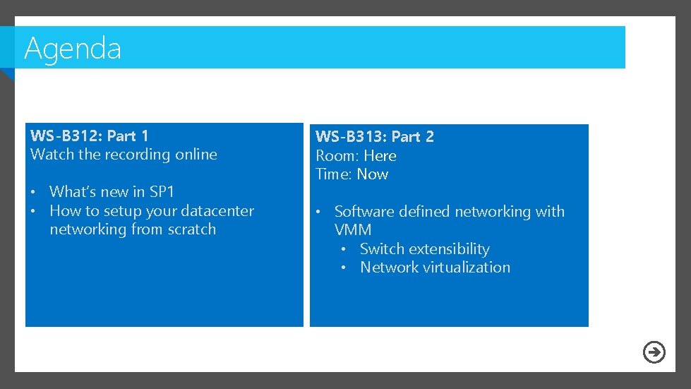 Agenda WS-B 312: Part 1 Watch the recording online • What’s new in SP