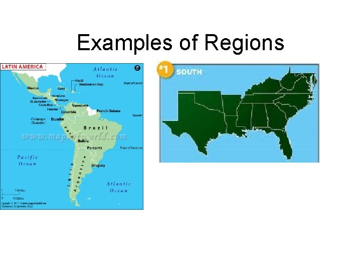Examples of Regions 