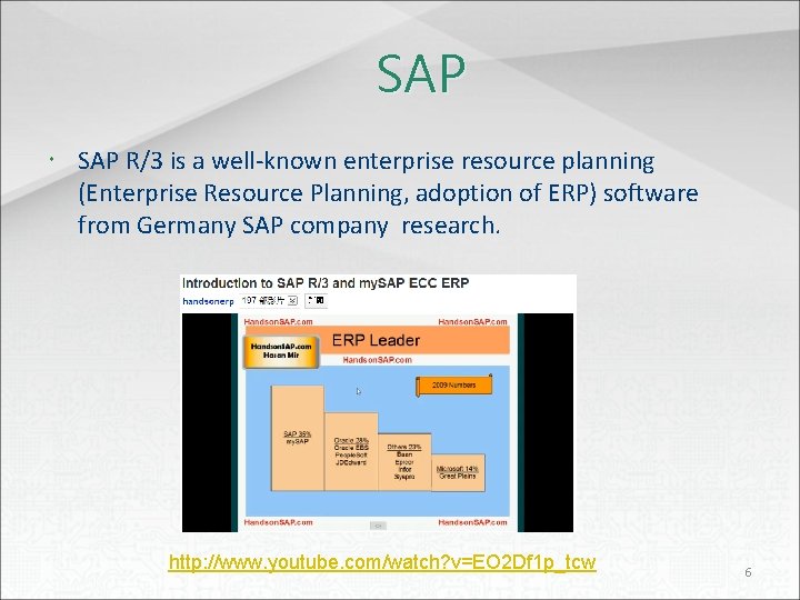 SAP R/3 is a well-known enterprise resource planning (Enterprise Resource Planning, adoption of ERP)