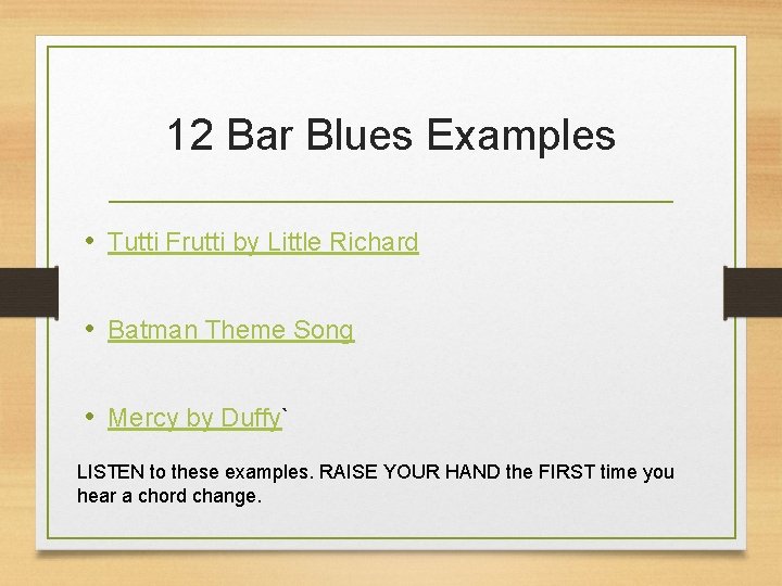 12 Bar Blues Examples • Tutti Frutti by Little Richard • Batman Theme Song