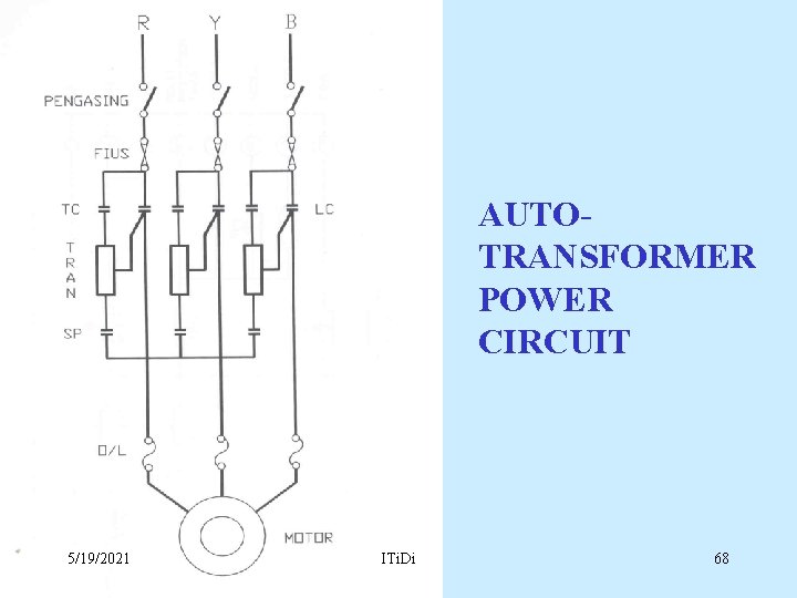 AUTOTRANSFORMER POWER CIRCUIT 5/19/2021 ITi. Di 68 