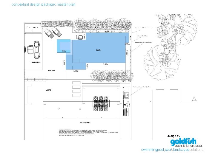 conceptual design package: master plan design by swimmingpool, spa&landscapesolutions 