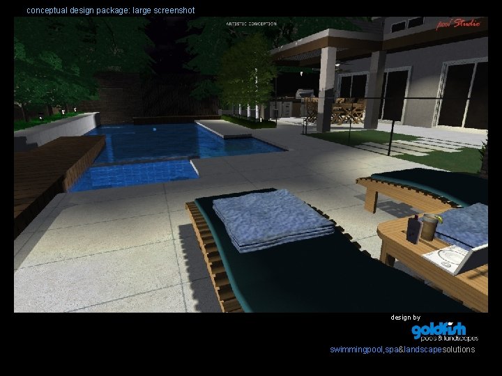 conceptual design package: large screenshot design by swimmingpool, spa&landscapesolutions 