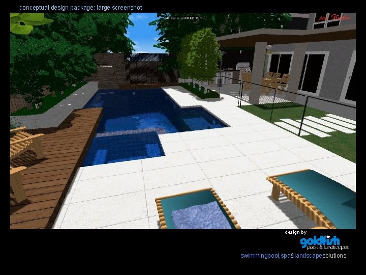 conceptual design package: large screenshot design by swimmingpool, spa&landscapesolutions 