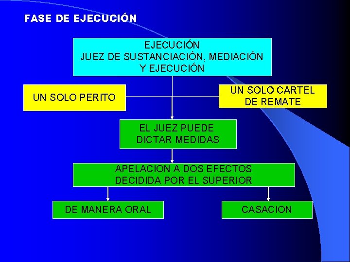 FASE DE EJECUCIÓN JUEZ DE SUSTANCIACIÓN, MEDIACIÓN Y EJECUCIÓN UN SOLO CARTEL DE REMATE