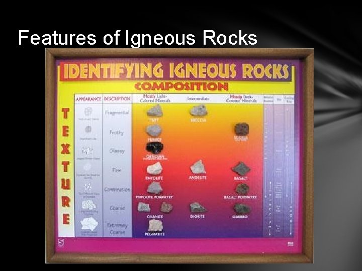Features of Igneous Rocks 