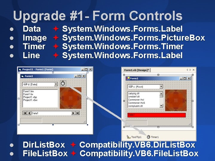 Upgrade #1 - Form Controls l l Data Image Timer Line System. Windows. Forms.