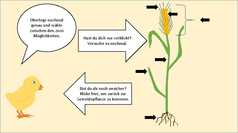 Überlege nochmal genau und wähle zwischen den zwei Möglichkeiten. Hast du dich nur verklickt?