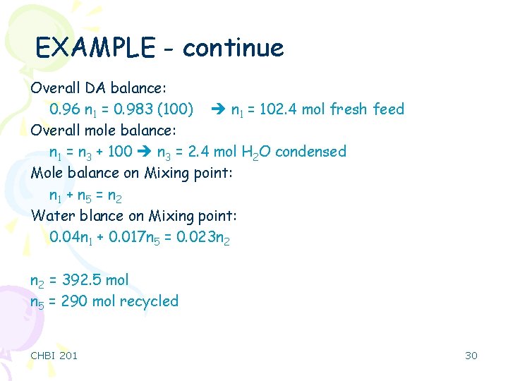 EXAMPLE - continue Overall DA balance: 0. 96 n 1 = 0. 983 (100)