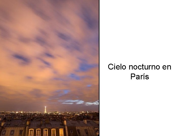 Cielo nocturno en París 