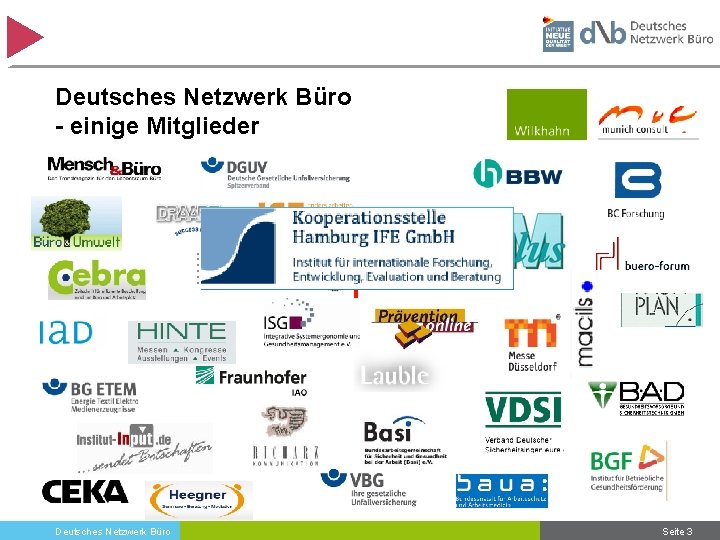 Deutsches Netzwerk Büro - einige Mitglieder Deutsches Netzwerk Büro Seite 3 
