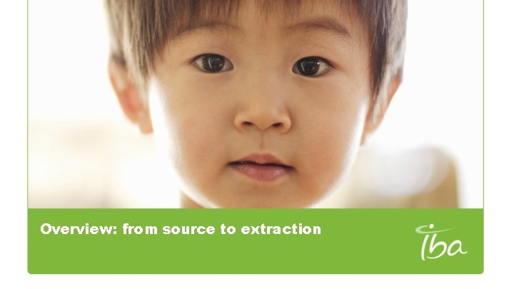 Overview: from source to extraction 