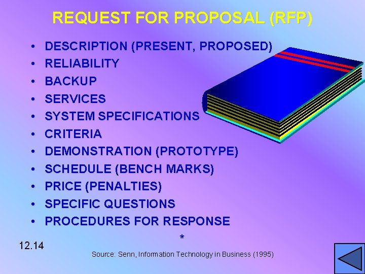 REQUEST FOR PROPOSAL (RFP) (RFP • • • DESCRIPTION (PRESENT, PROPOSED) RELIABILITY BACKUP SERVICES