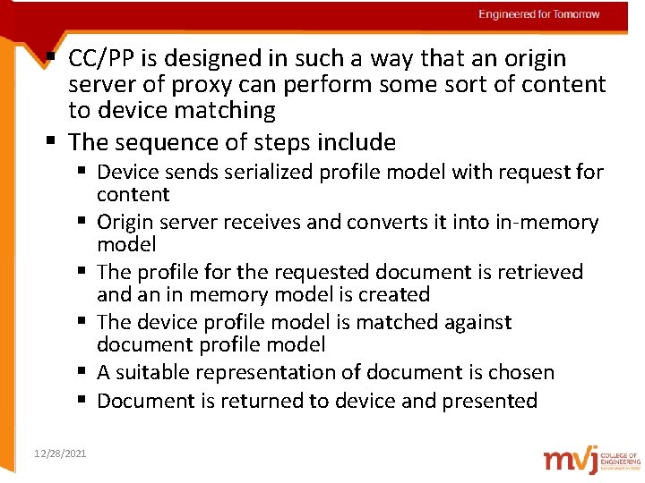 Engineered for Tomorrow § CC/PP is designed in such a way that an origin
