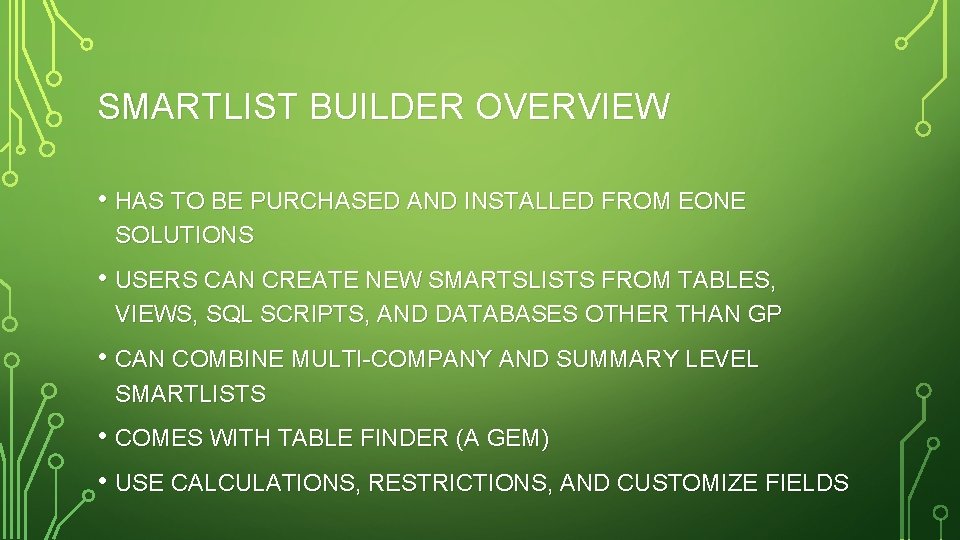 SMARTLIST DESIGNER VERSUS SMARTLIST BUILDER PRESENTED BY SHANNON