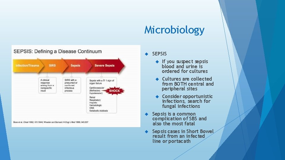 Microbiology SEPSIS If you suspect sepsis blood and urine is ordered for cultures Cultures