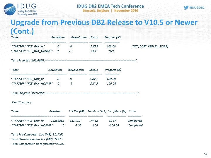 Upgrade from Previous DB 2 Release to V 10. 5 or Newer (Cont. )