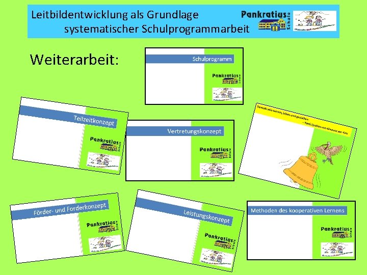 Leitbildentwicklung als Grundlage systematischer Schulprogrammarbeit Weiterarbeit: 