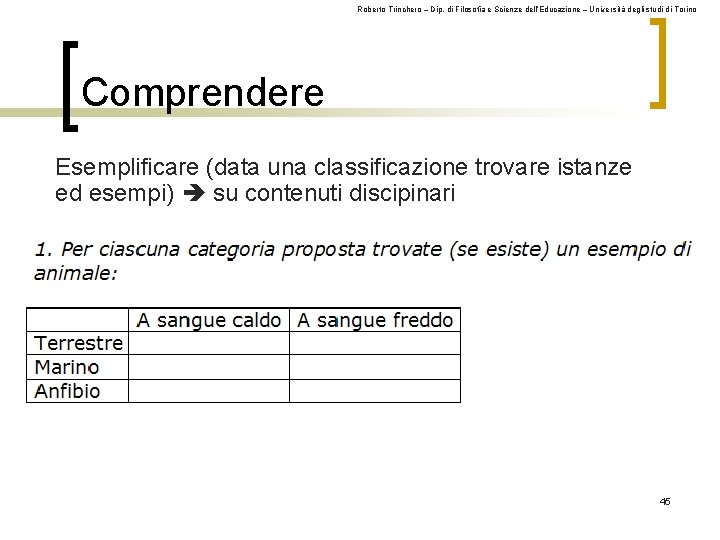 Roberto Trinchero – Dip. di Filosofia e Scienze dell’Educazione – Università degli studi di