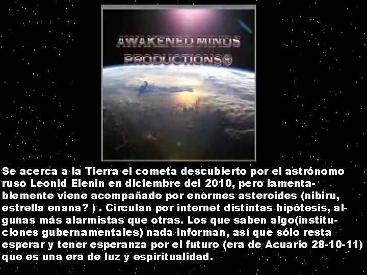 Se acerca a la Tierra el cometa descubierto por el astrónomo ruso Leonid Elenin