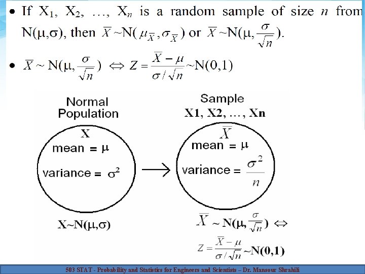 503 STAT - Probability and Statistics for Engineers and Scientists – Dr. Mansour Shrahili