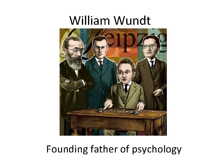 William Wundt Founding father of psychology 