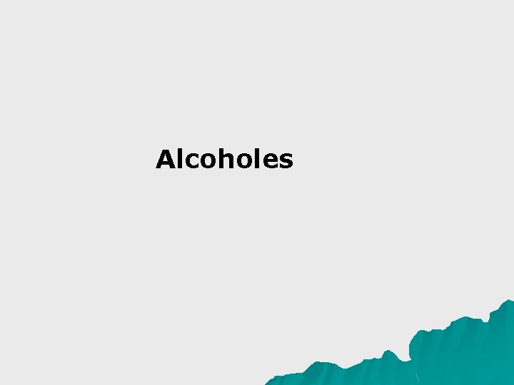 Alcoholes 