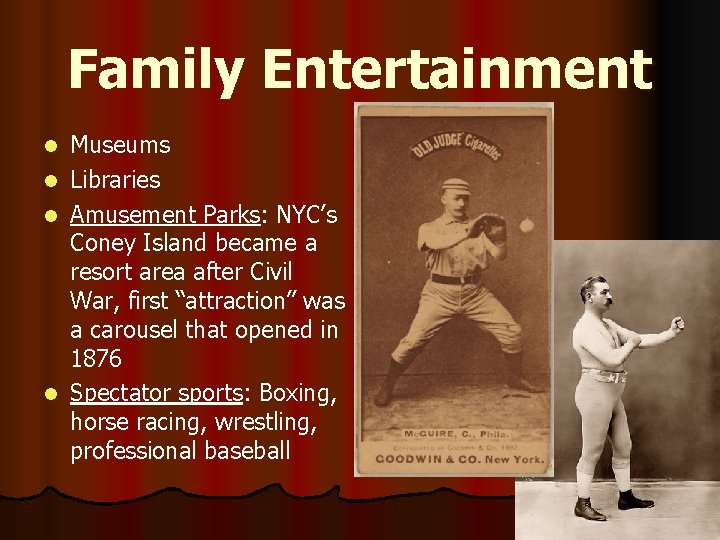 Family Entertainment Museums l Libraries l Amusement Parks: NYC’s Coney Island became a resort
