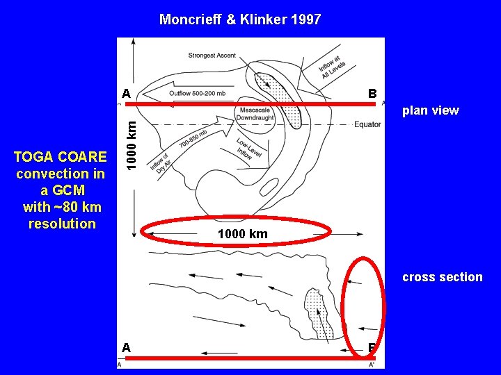 Moncrieff & Klinker 1997 A B TOGA COARE convection in a GCM with ~80