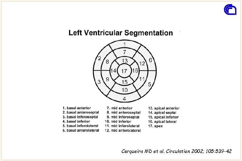 Cerqueira MD et al. Circulation 2002; 105: 539 -42 