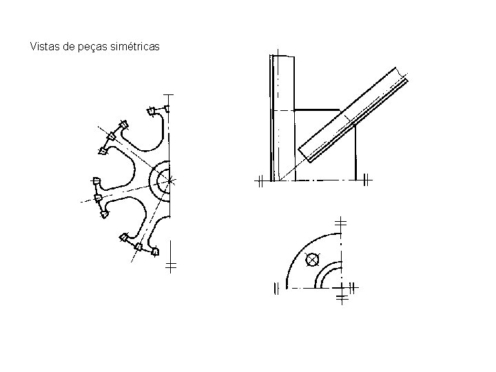 Vistas de peças simétricas 